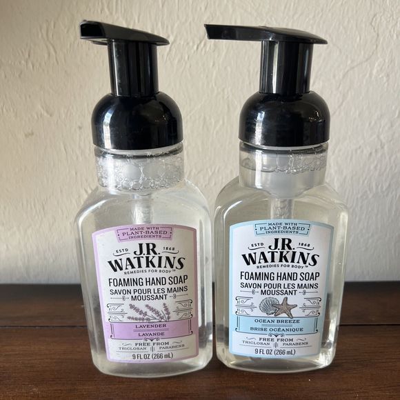 JR Watkins Foaming Hand Soap Ocean Breeze & Lavender Plant Based 9 fl. oz. 2 PK - Picture 1 of 3